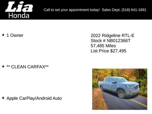 Used 2022 Honda Ridgeline RTL-E image 6