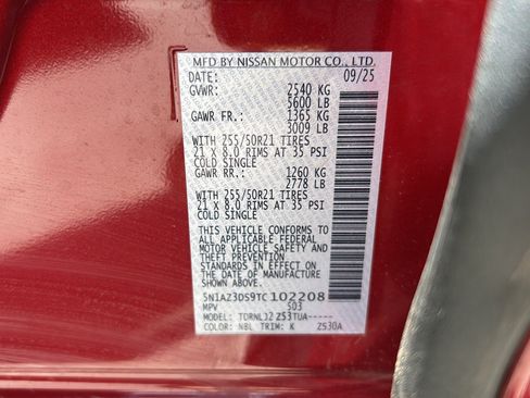 Used 2026 Nissan Murano Platinum w/ Cargo Package AWD/4WD image 35