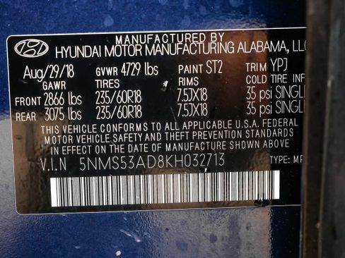 Used 2019 Hyundai Santa Fe Limited w/ Cargo Package image 66