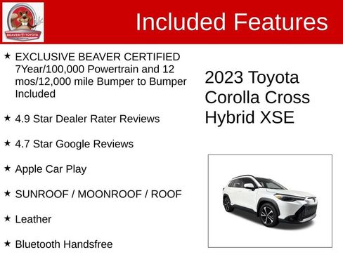 Used 2023 Toyota Corolla Cross AWD Hybrid w/ Convenience Package image 4