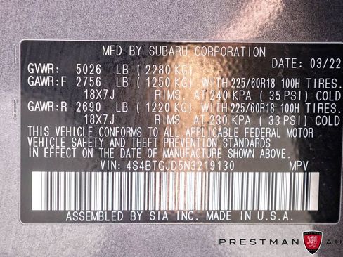 Used 2022 Subaru Outback Onyx Edition XT AWD/4WD image 41