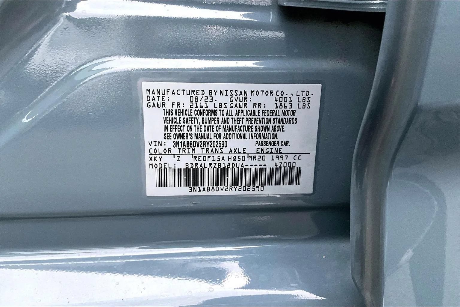 Used 2024 Nissan Sentra SR w/ Trunk Package FWD image 3