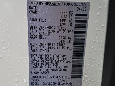 New 2025 Nissan Frontier PRO-4X image 31