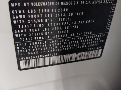 Certified 2024 Volkswagen Tiguan S FWD image 20