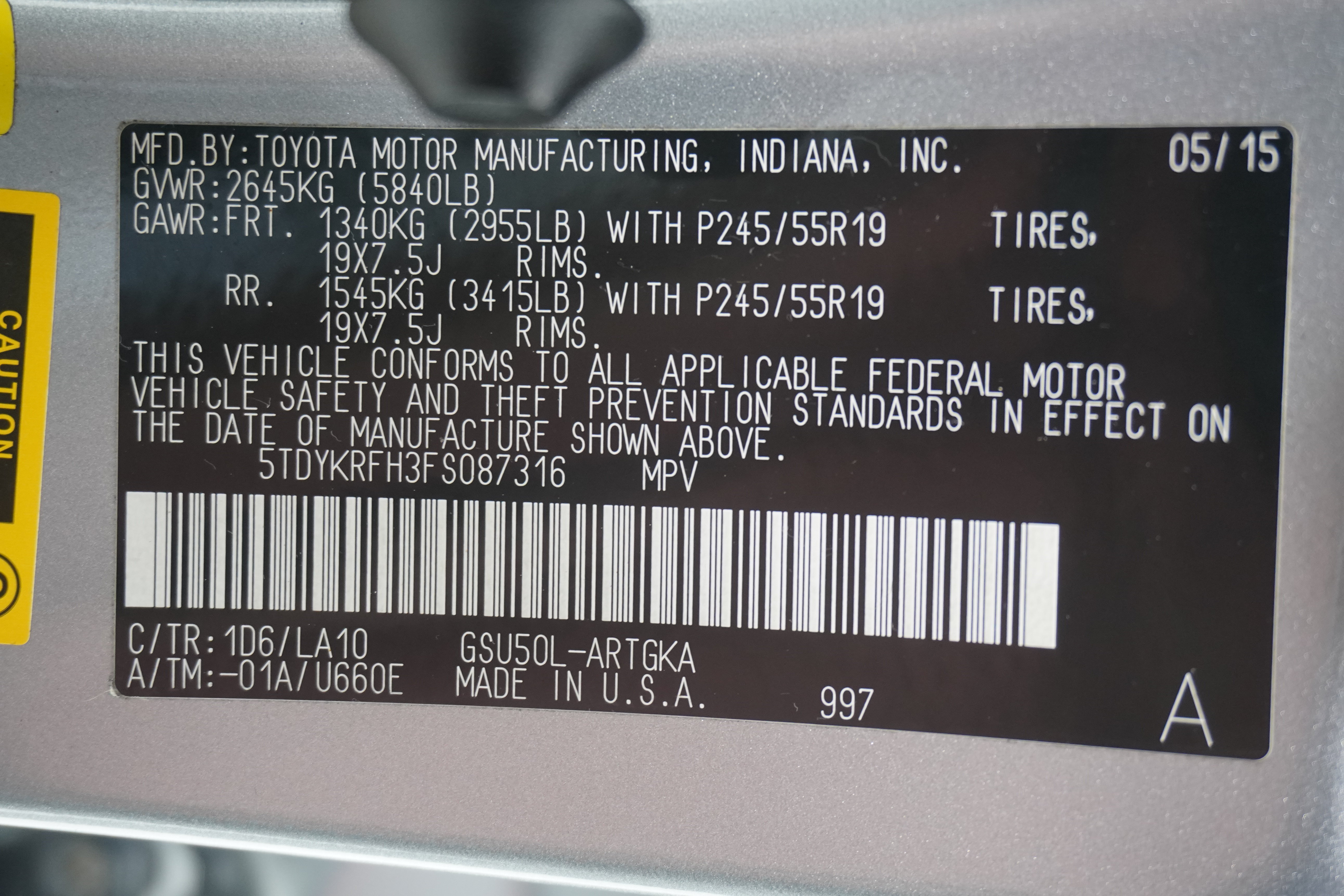 Used 2015 Toyota Highlander Limited FWD image 33