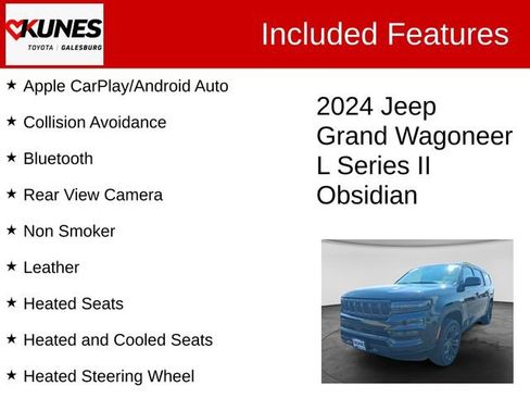 Used 2024 Jeep Grand Wagoneer L Series II w/ Quick Order Packagew 28T AWD/4WD image 2
