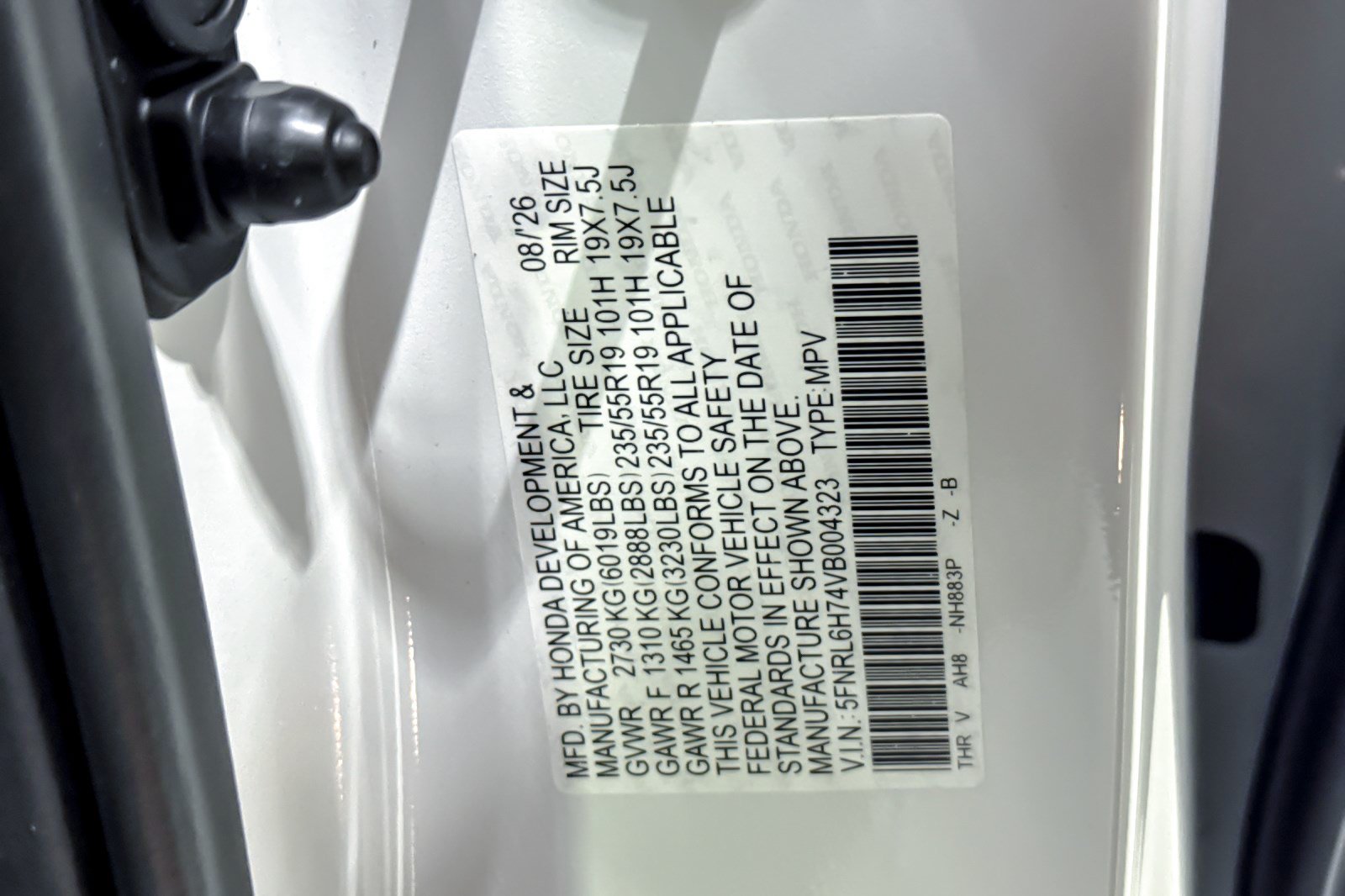 New 2027 Honda Odyssey Sport-L image 28