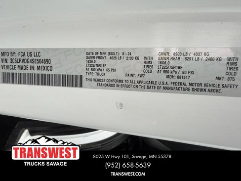 Used 2025 RAM ProMaster 2500 w/ Convenience Group FWD image 20