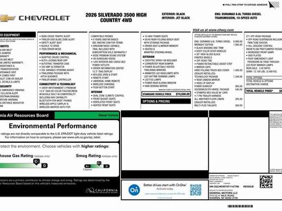 New 2026 Chevrolet Silverado 3500 High Country w/ Midnight Edition