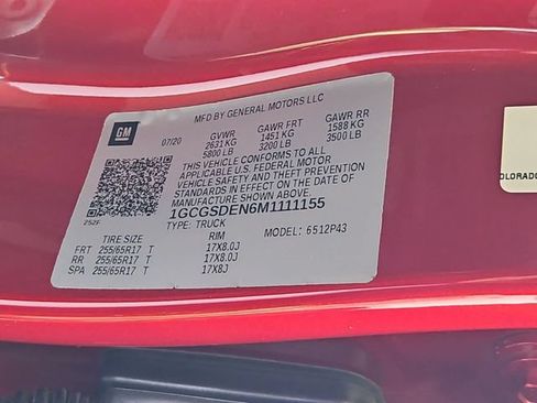 Used 2021 Chevrolet Colorado Z71 w/ Safety Package RWD image 31