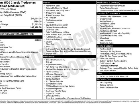 Used 2022 RAM 1500 Tradesman AWD/4WD image 22