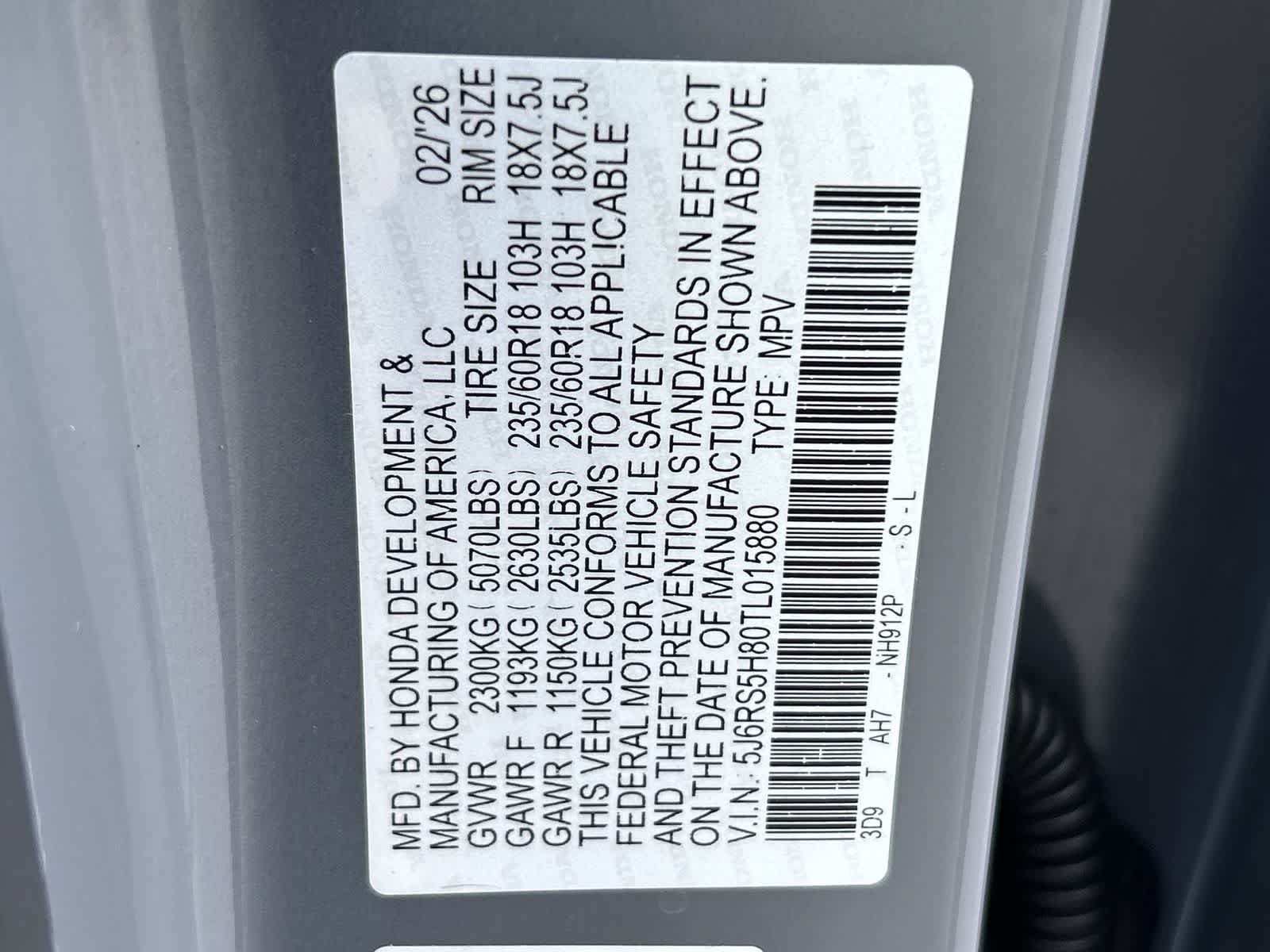 New 2026 Honda CR-V Sport-L image 2