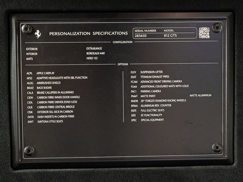 Certified 2022 Ferrari 812 GTS RWD image 33