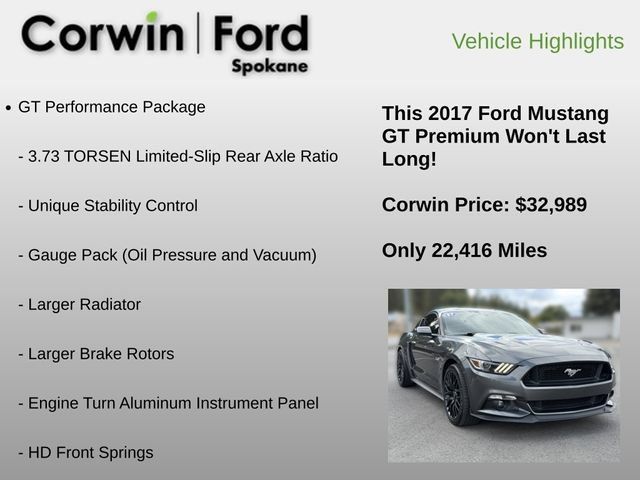 Used 2017 Ford Mustang GT Premium w/ GT Performance Package RWD image 6
