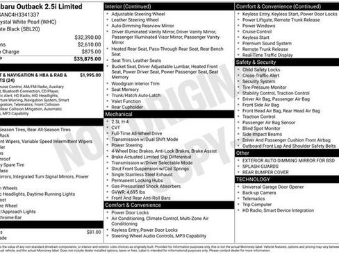 Used 2017 Subaru Outback 2.5i Limited image 38