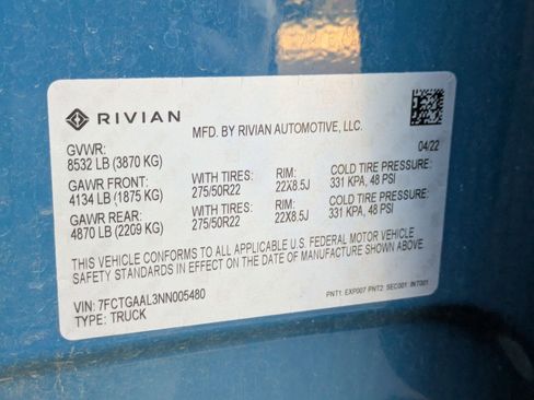 Used 2022 Rivian R1T Launch Edition image 28