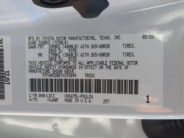 Certified 2026 Toyota Tundra Limited AWD/4WD image 23
