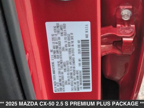 New 2025 MAZDA CX-50 AWD 2.5 S w/ Cargo Package image 15
