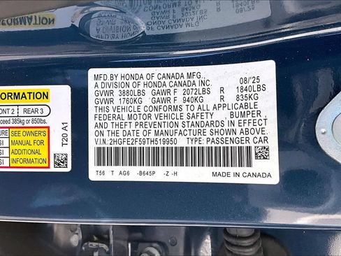 Certified 2026 Honda Civic Sport image 18