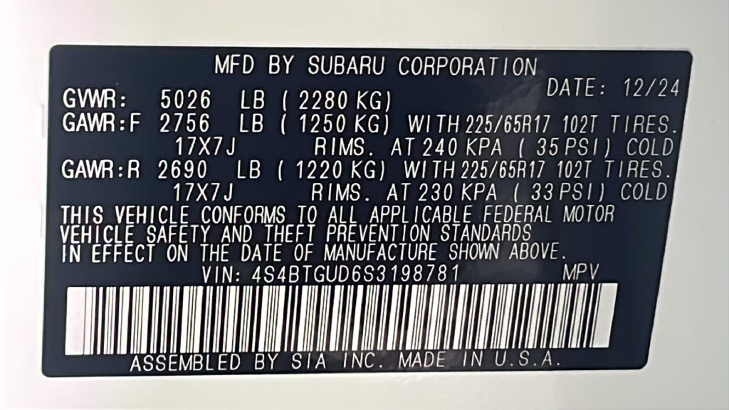 Used 2025 Subaru Outback Wilderness AWD/4WD image 54