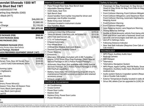 Used 2025 Chevrolet Silverado 1500 W/T w/ WT Value Package AWD/4WD image 4