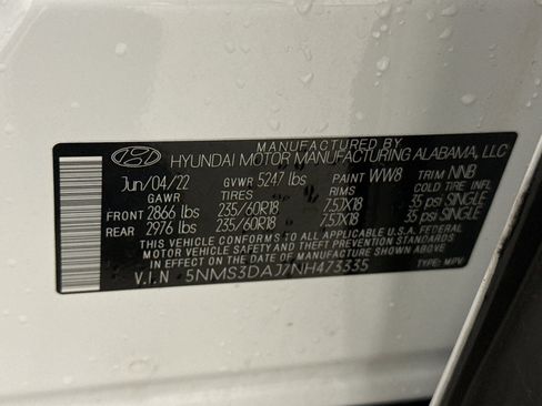 Used 2022 Hyundai Santa Fe SEL w/ Convenience + Premium Package image 26