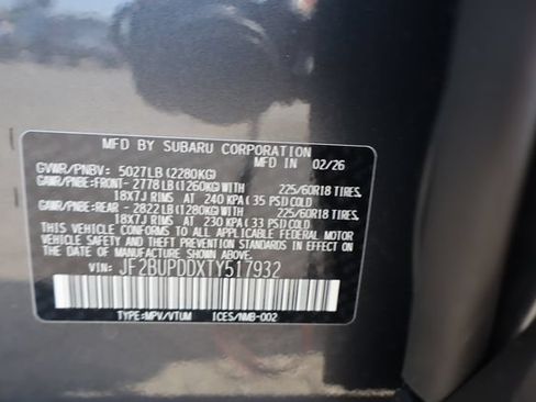 New 2026 Subaru Outback Limited w/ Premium/Limited Plus Package AWD/4WD image 26