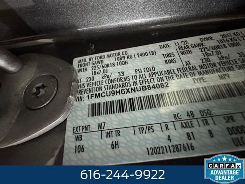 Used 2022 Ford Escape SEL image 27