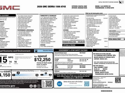New 2026 GMC Sierra 1500 AT4X w/ AT4X AEV Edition
