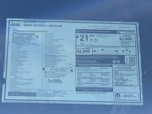 New 2025 Jeep Grand Cherokee L Limited w/ Black Appearance Package image 33