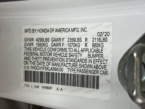 Used 2020 Honda Accord EX-L image 9