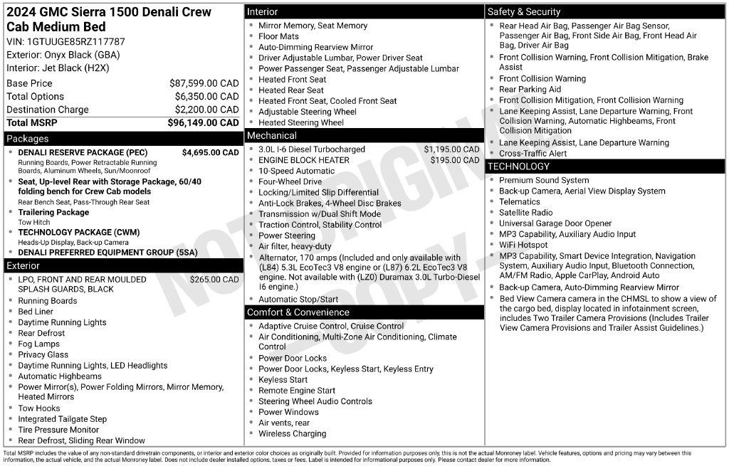 Used 2024 GMC Sierra 1500 Denali w/ Denali Reserve Package AWD/4WD image 30