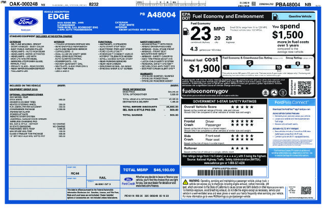 Used 2023 Ford Edge SEL w/ Convenience Package AWD/4WD image 5