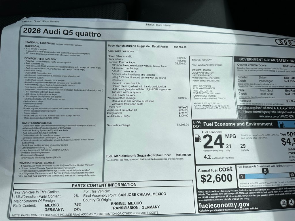 New 2026 Audi Q5 Premium Plus AWD/4WD image 33