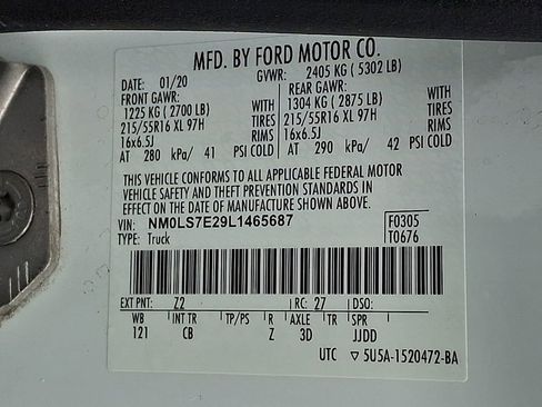 Used 2020 Ford Transit Connect XL FWD image 28