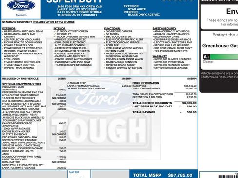 New 2026 Ford F350 Lariat w/ Black Appearance Package AWD/4WD image 2