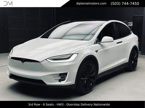 Used 2020 Tesla Model X Long Range AWD/4WD image 1