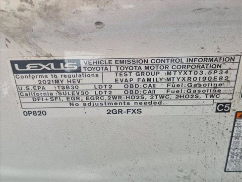 Used 2021 Lexus RX 450h AWD w/ Premium Package image 20
