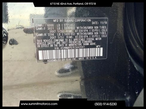 Used 2019 Subaru Ascent Limited w/ Popular Package #3 image 39