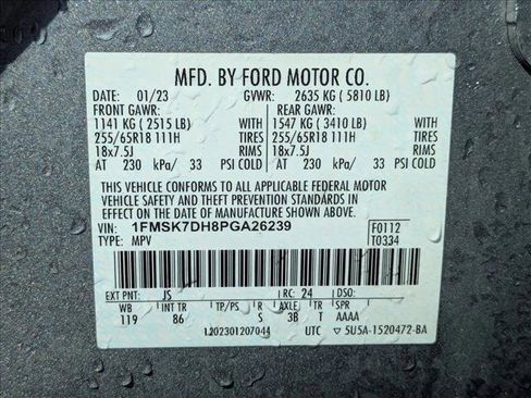 Certified 2023 Ford Explorer XLT image 22