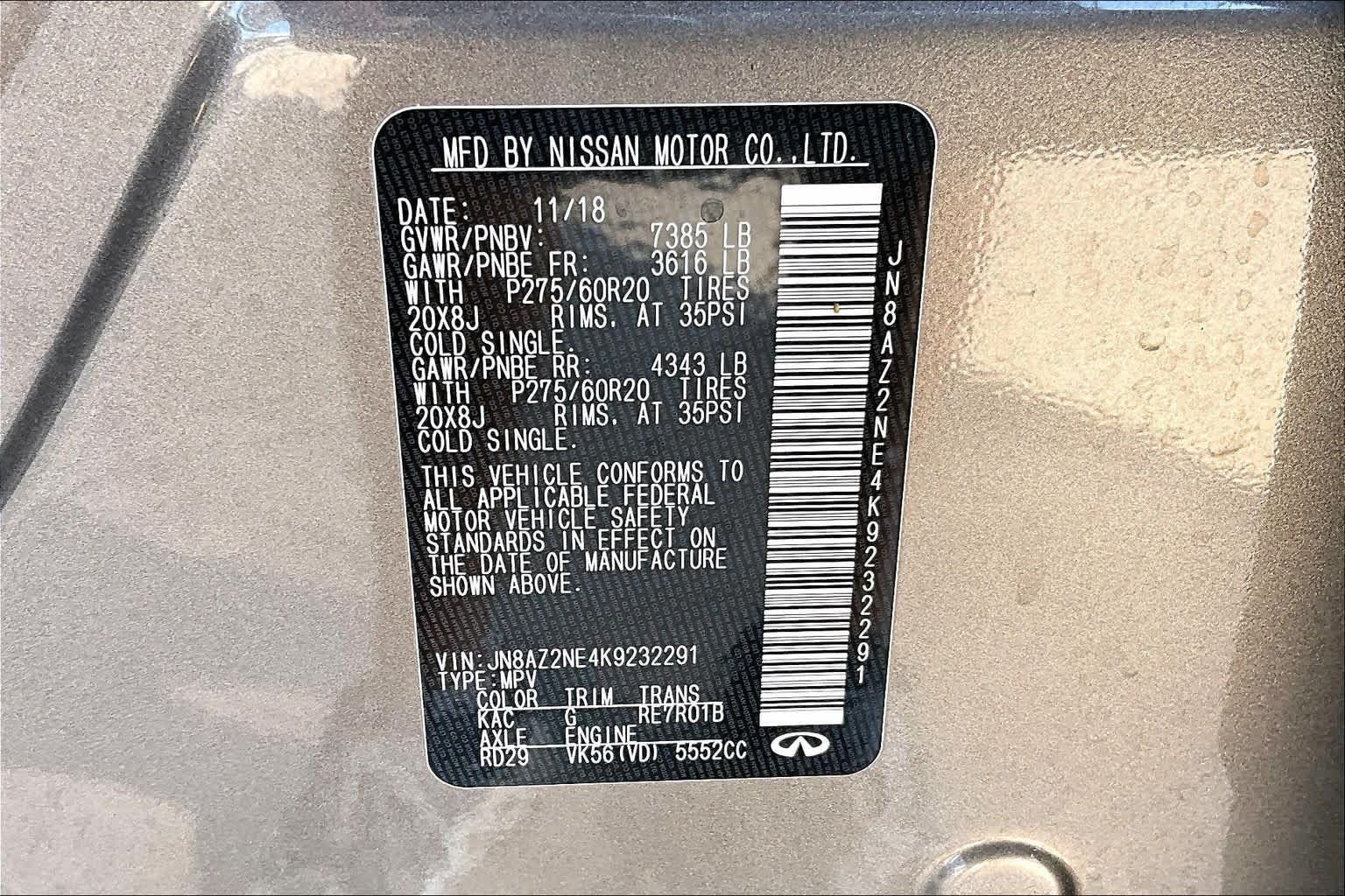 Used 2019 INFINITI QX80 Luxe AWD/4WD image 33
