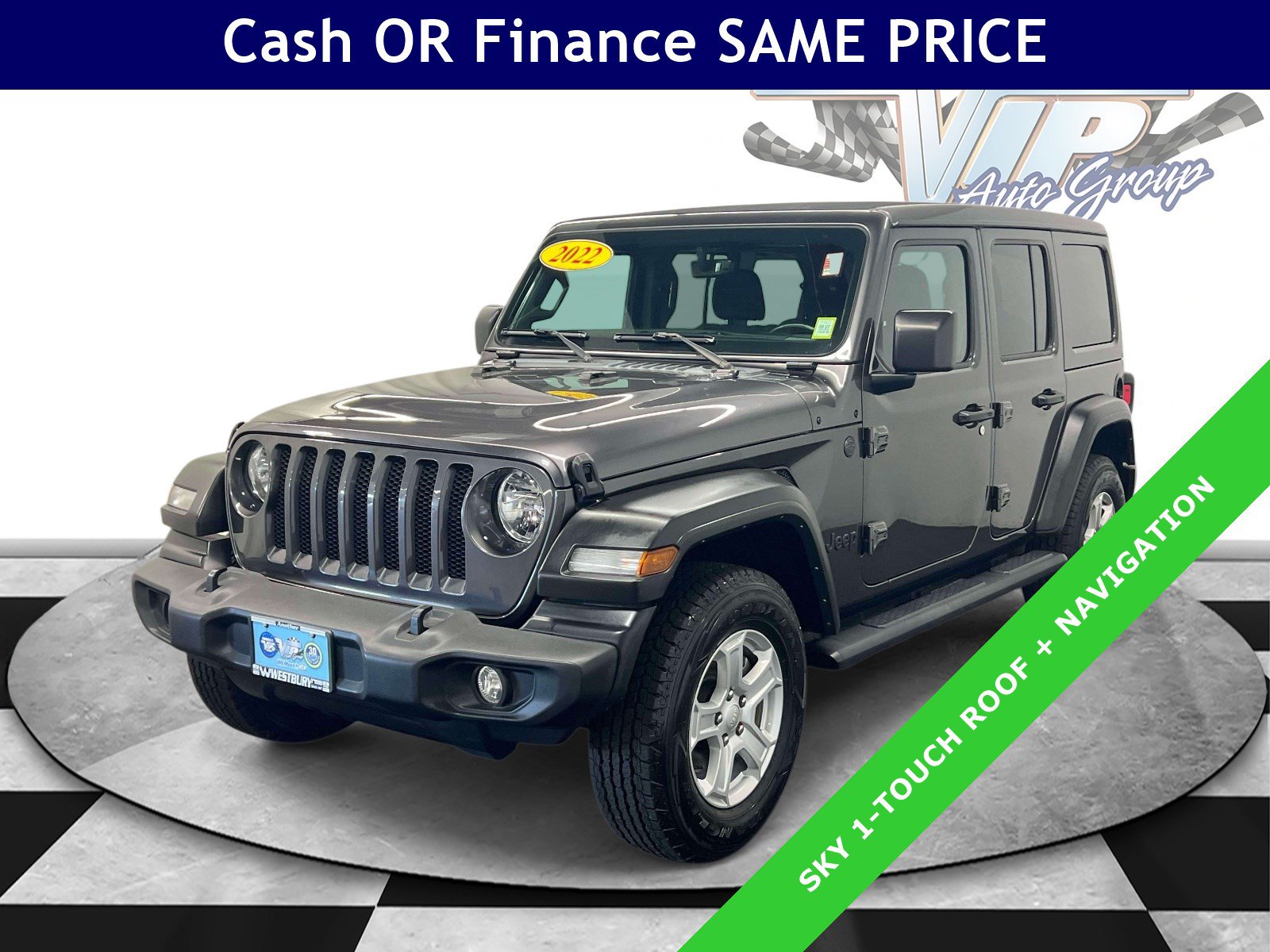 Certified 2022 Jeep Wrangler Unlimited Sport w/ Sun And Sound Package AWD/4WD image 7