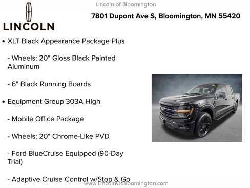 Used 2024 Ford F150 XLT w/ Equipment Group 303A High AWD/4WD image 9