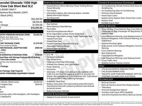 Used 2024 Chevrolet Silverado 1500 High Country w/ High Country Premium Package AWD/4WD image 5