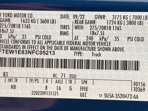 Used 2022 Ford F150 Tremor w/ Equipment Group 402A High AWD/4WD image 50
