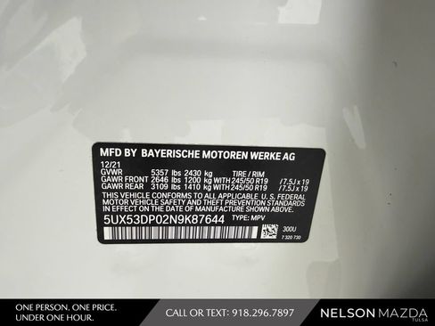 Used 2022 BMW X3 xDrive30i w/ Premium Package 2 AWD/4WD image 53