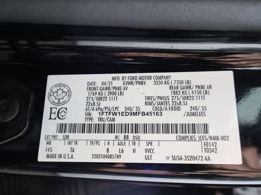 Used 2021 Ford F150 Limited AWD/4WD image 66