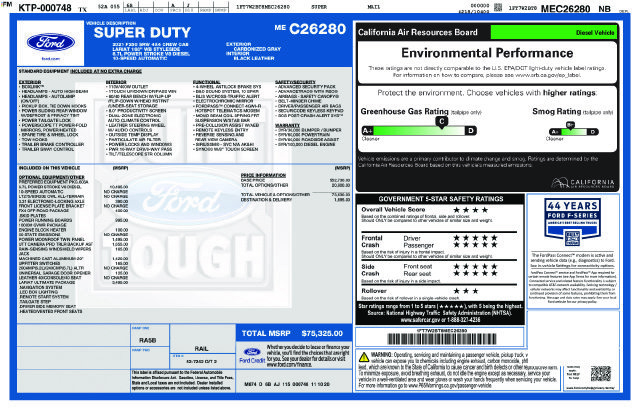 Used 2021 Ford F250 Lariat w/ Lariat Ultimate Package AWD/4WD image 9