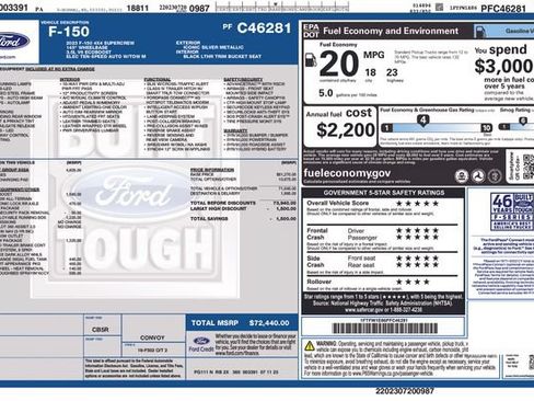 Used 2023 Ford F150 Lariat w/ Equipment Group 502A High AWD/4WD image 34