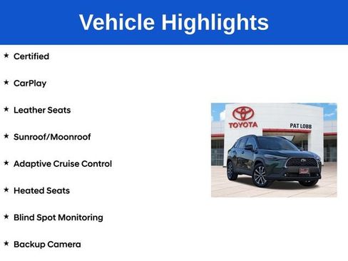 Certified 2025 Toyota Corolla Cross XLE w/ Convenience Package FWD image 5